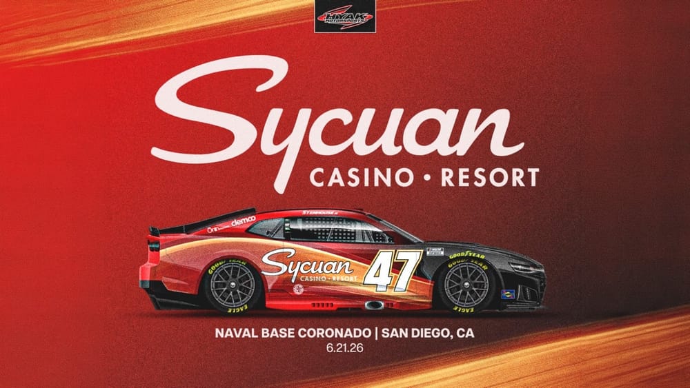 Sycuan Casino Resort partners with Hyak Motorsports for NASCAR San