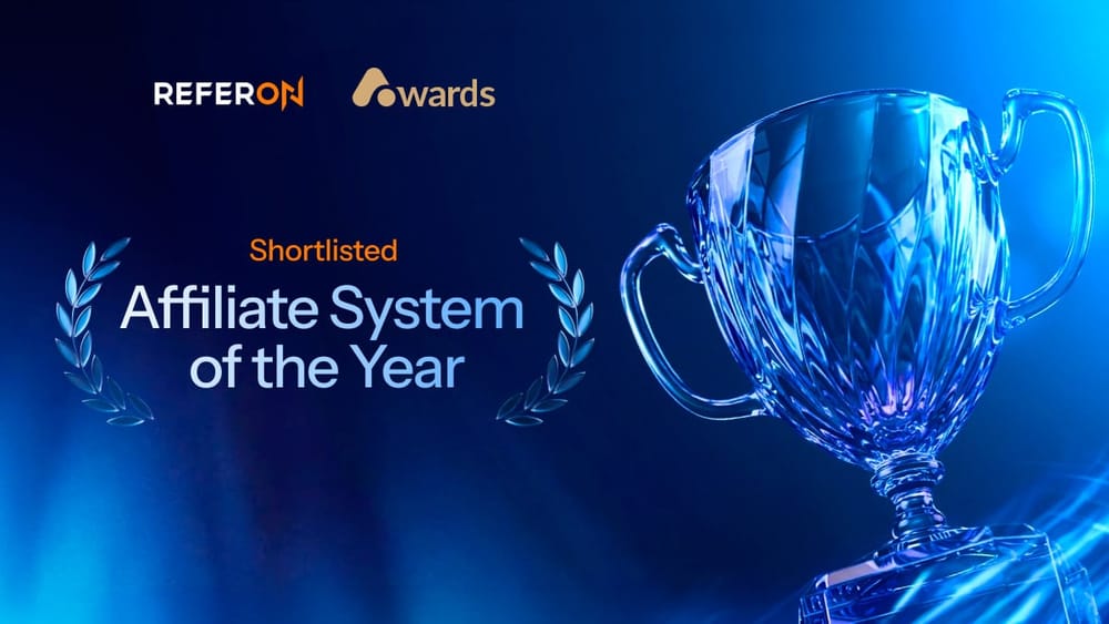 ReferOn Nominated for Affiliate System of the Year