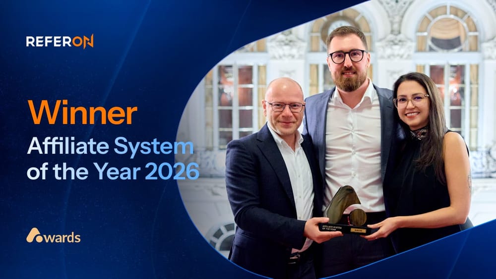 ReferOn Wins Affiliate System of the Year Award at AffPapa Awards