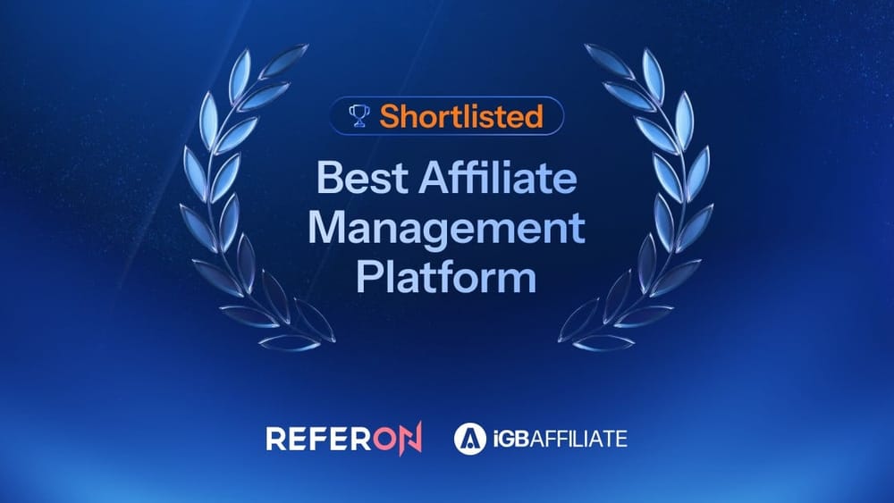 ReferOn Shortlisted for Best Affiliate Management Platform at iGB