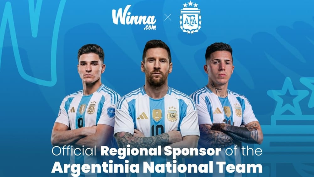Winna.com signs regional sponsorship deal with Argentina national