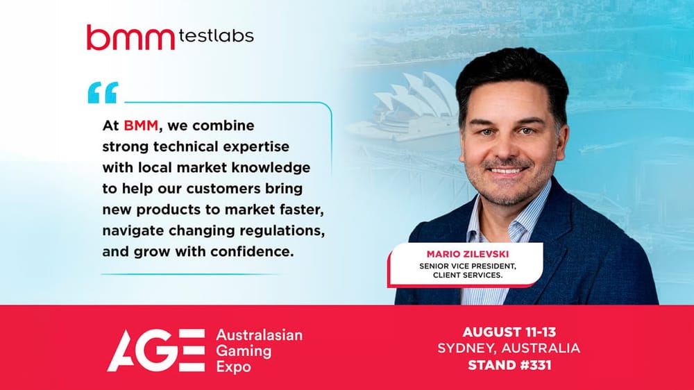 BMM Testlabs to Exhibit at Australasian Gaming Expo 2026 in Sydney