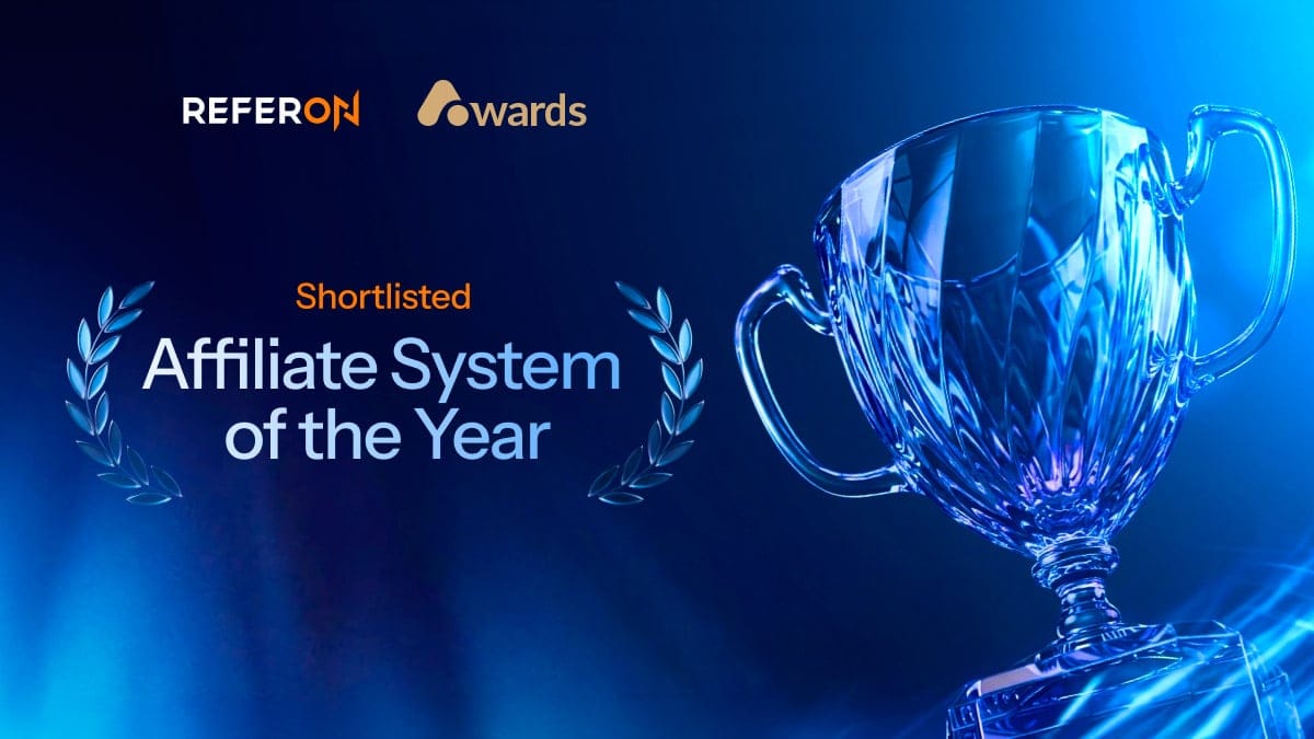 ReferOn Nominated for Affiliate System of the Year