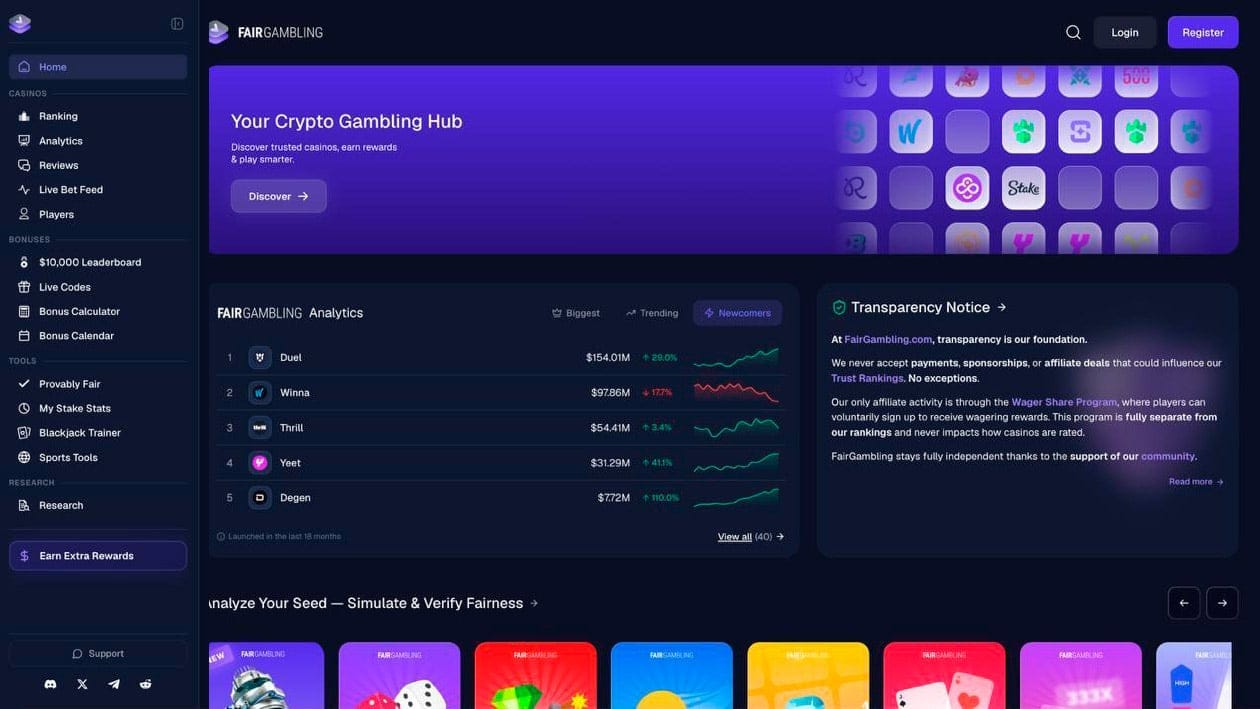 FairGambling Enters Crypto Casino Market with Verification and