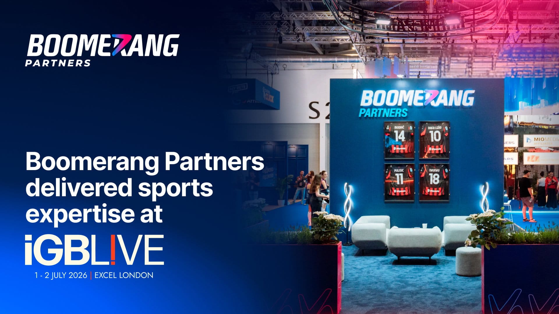 Boomerang Partners Showcases Sports Affiliate Strategy at iGB L!VE