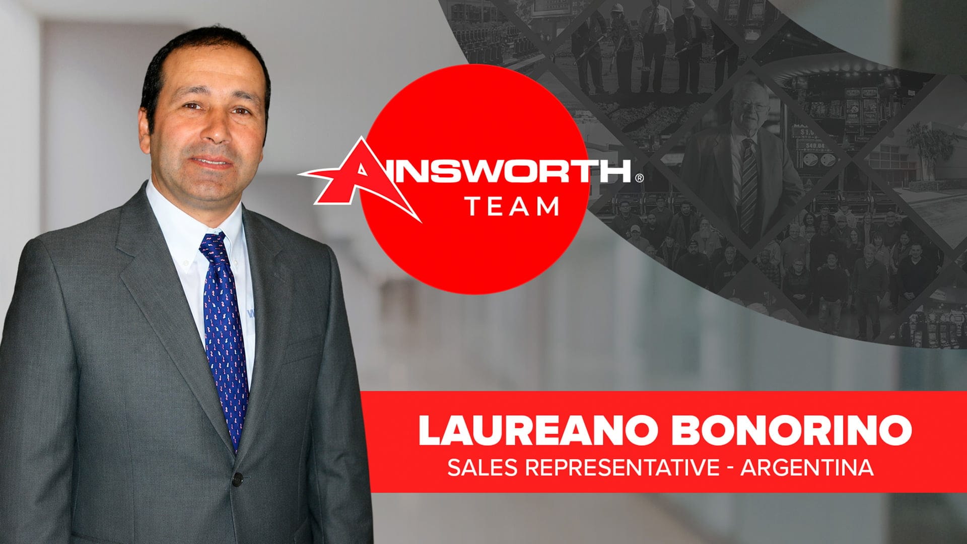 Ainsworth Appoints Laureano Bonorino as Sales Representative for LatAm